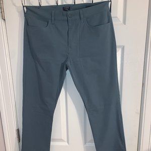 J. Crew Grey-Blue Slim Fit Tech Pants